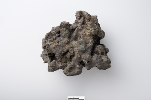 Copper slag, a by-product of copper ore processing, found at Ružana (© M. Gavranovic, M. Mehofer)